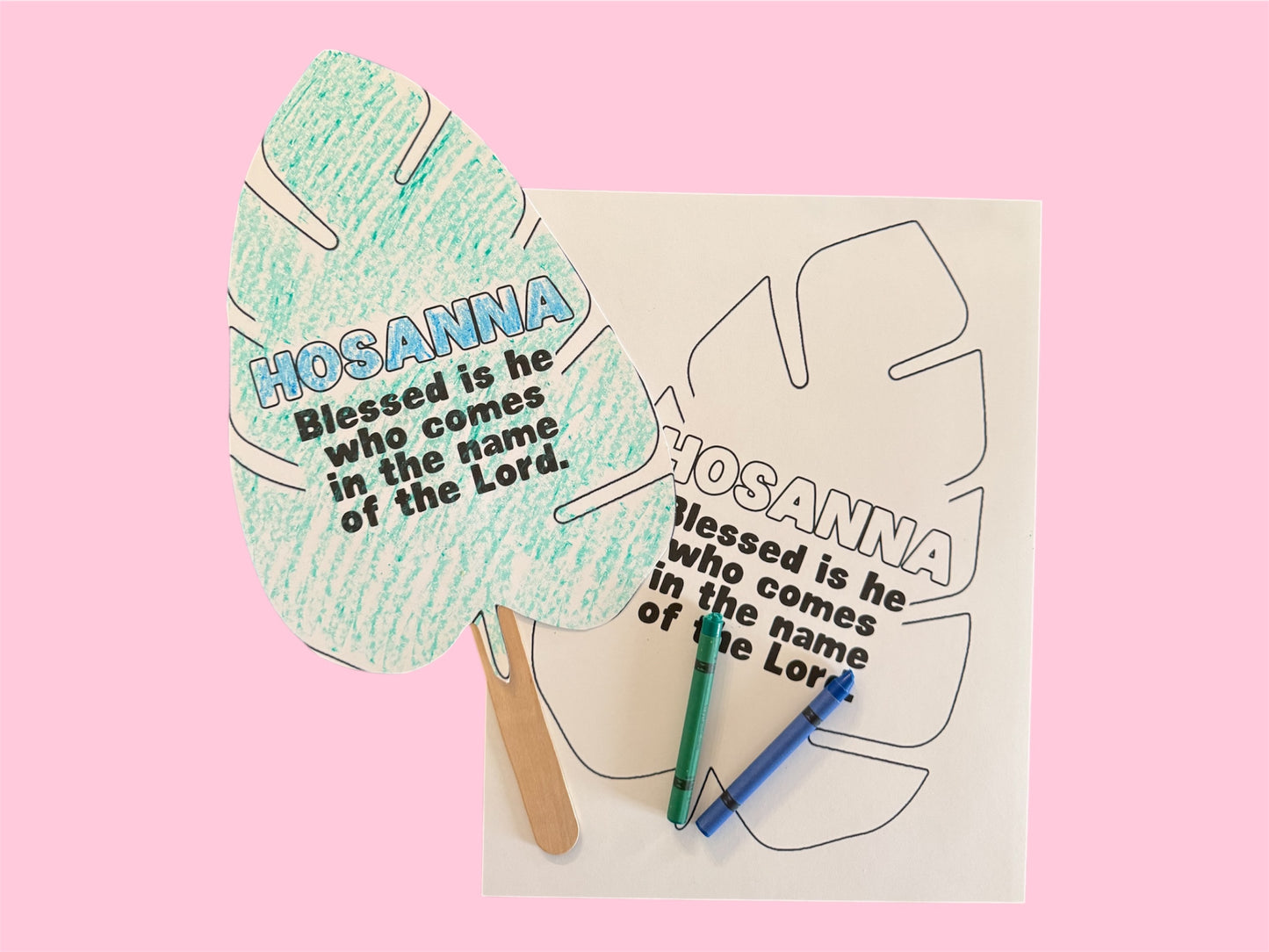 Printable Palm Sunday Coloring Page