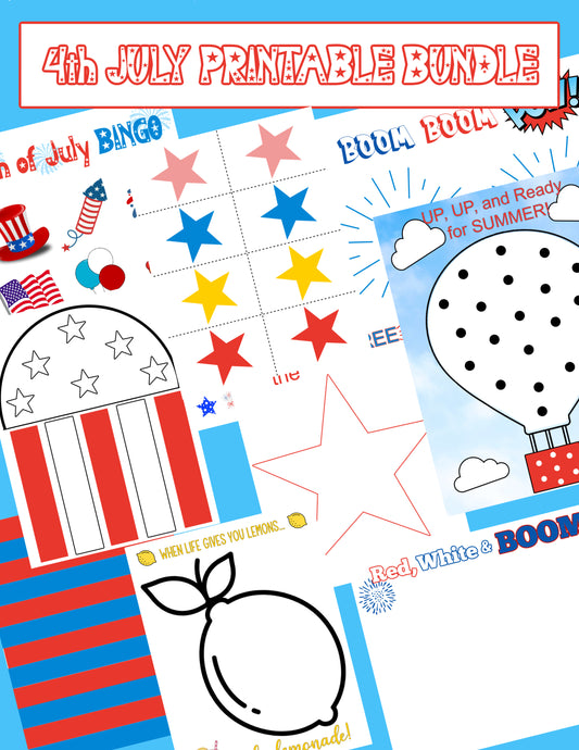 4th of July Printable Bundle