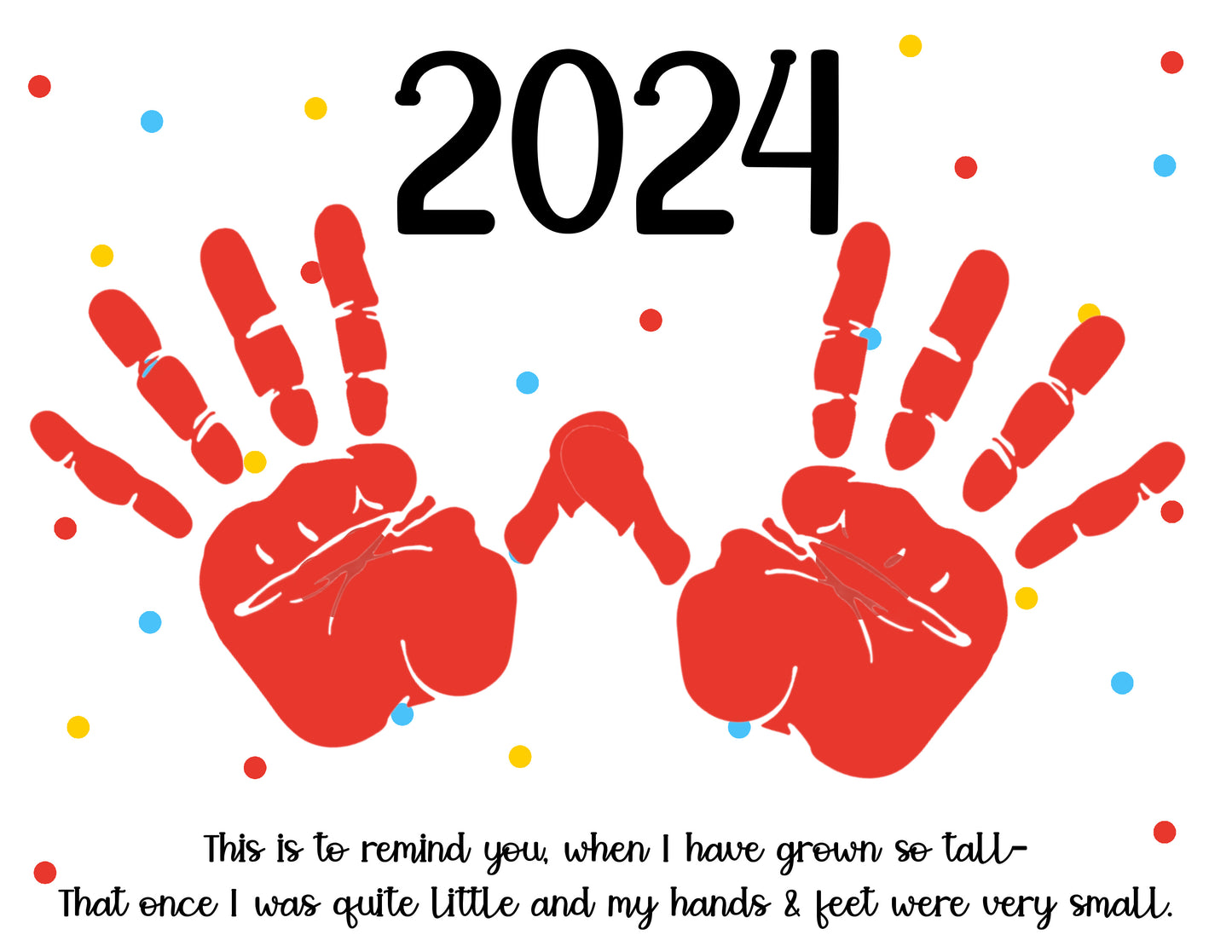 2024 Handprint Calendar- PDF (printable download)