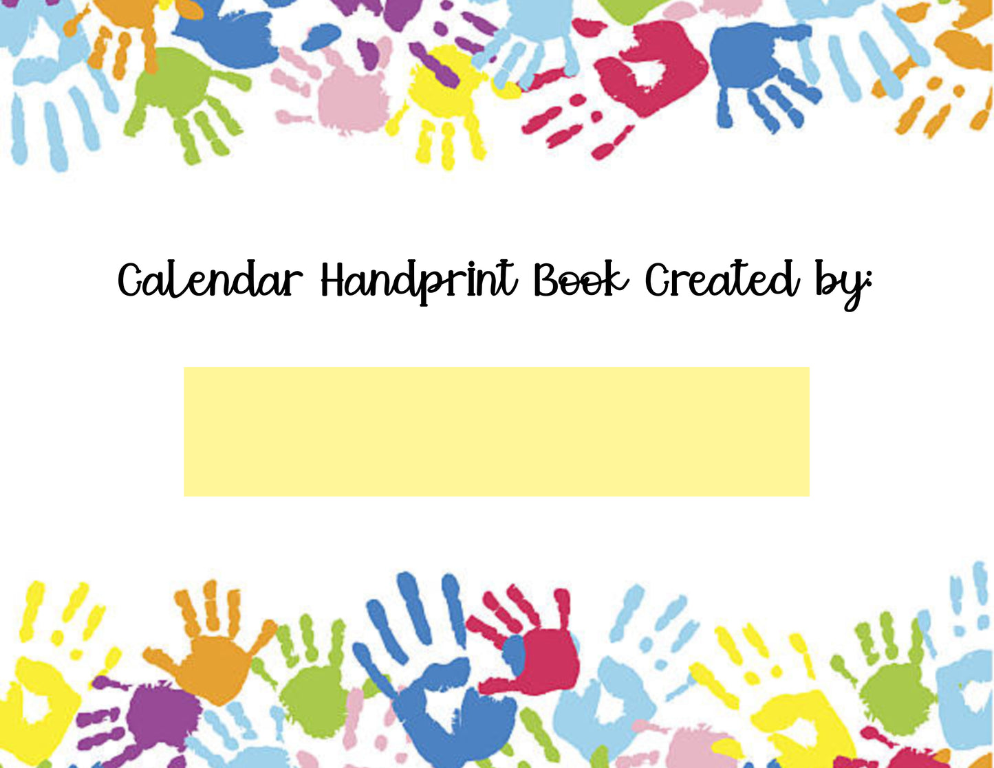 2026 Handprint Calendar- printed and bound