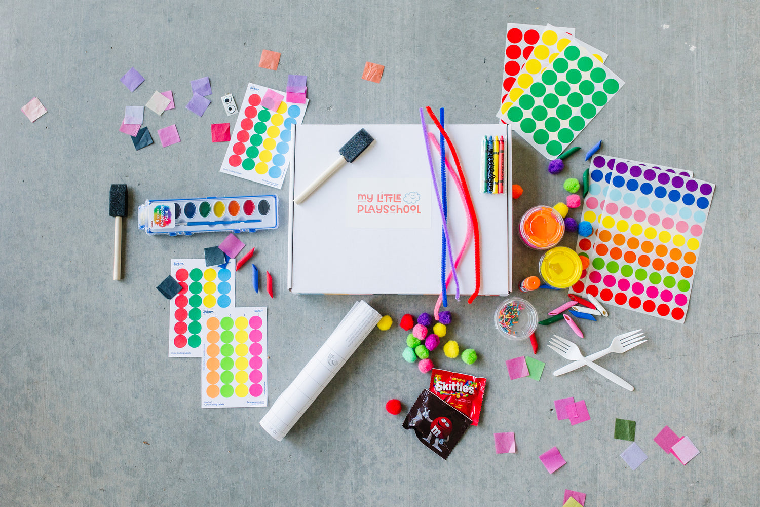 My Little Playschool Craft Box Contents