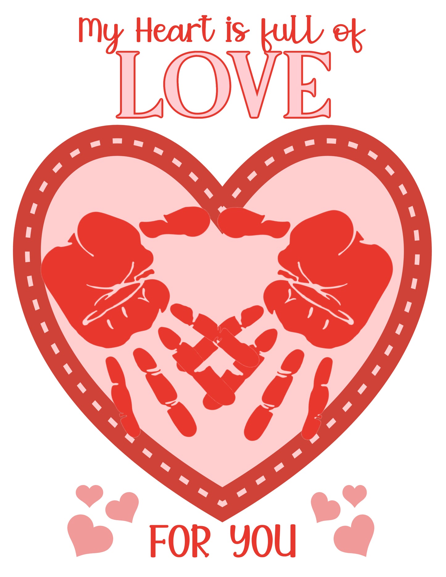 Valentine Handprint/footprint bundle