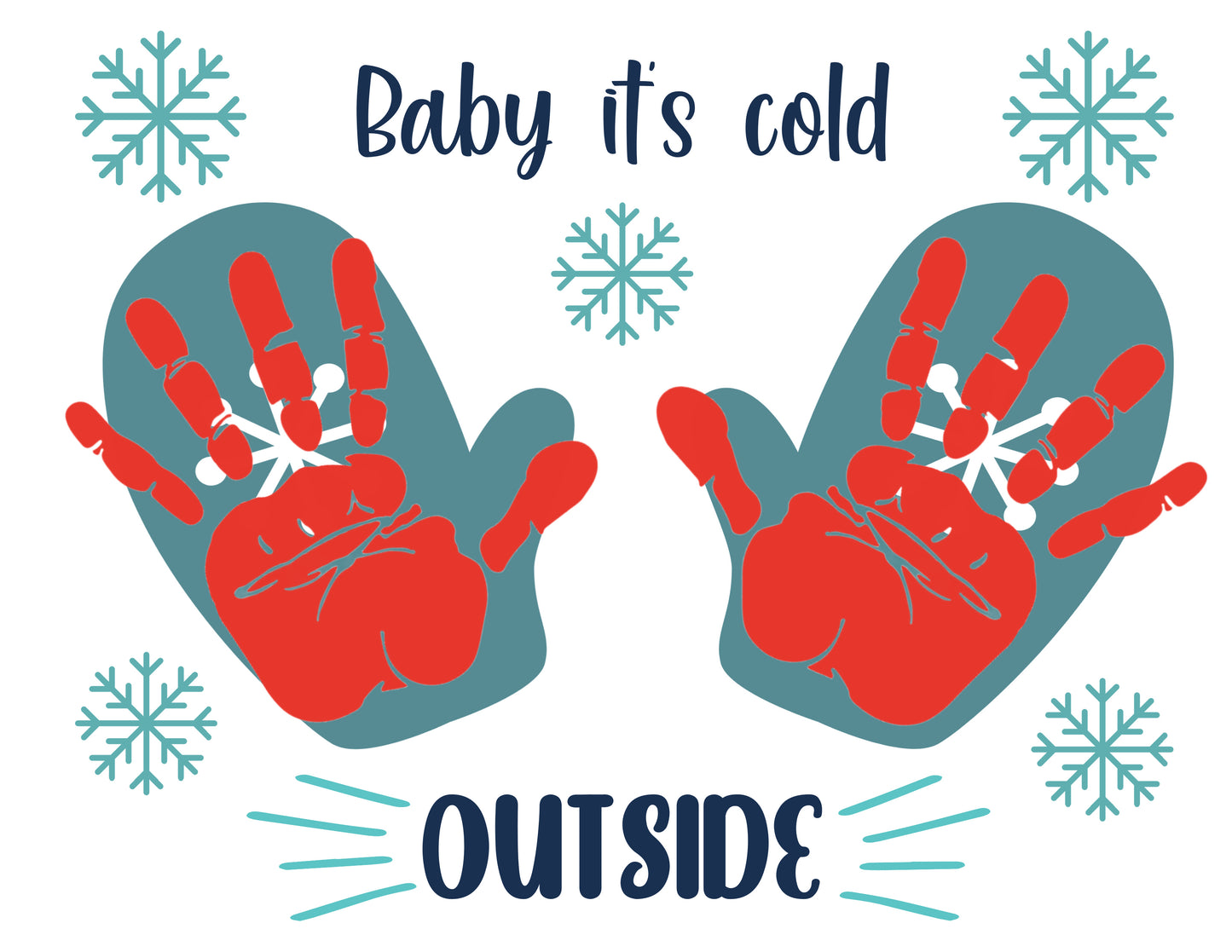 Winter Handprint/Footprint bundle