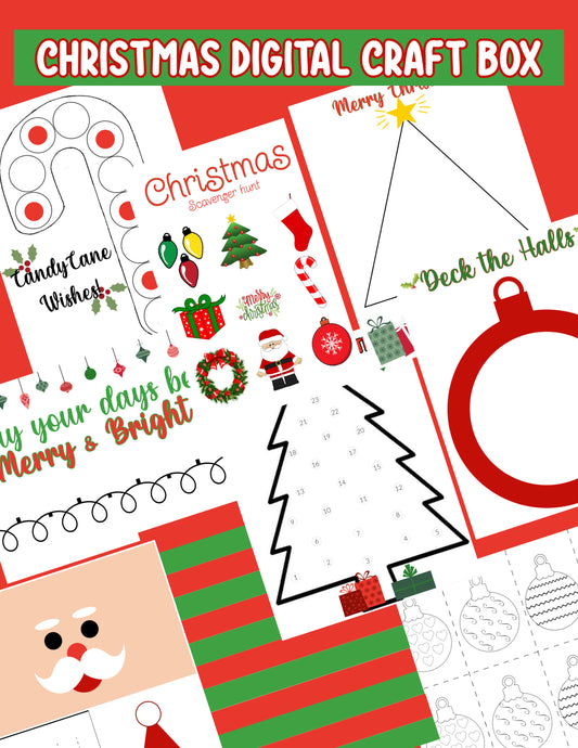 December Craft Box Printable bundle