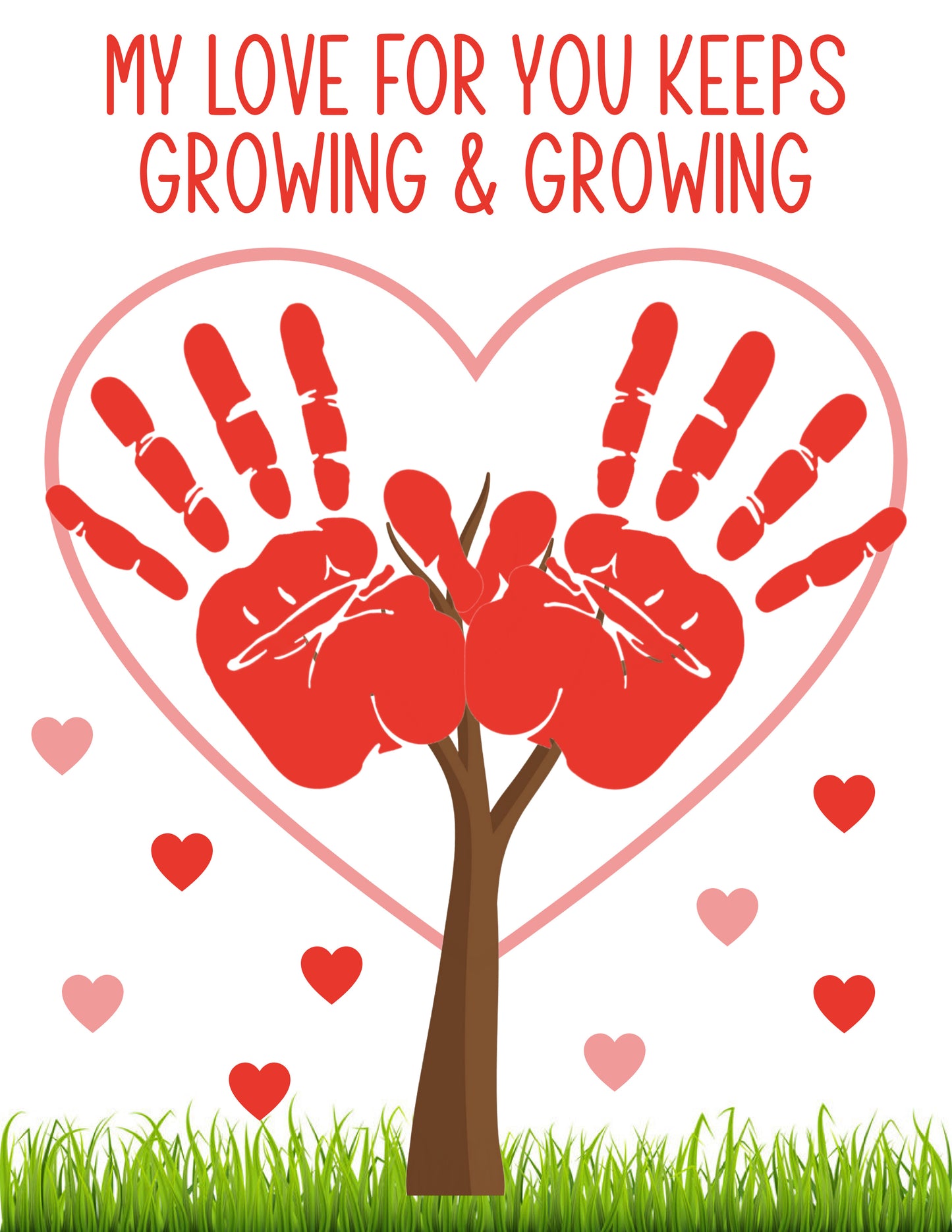 Valentine Handprint/footprint bundle