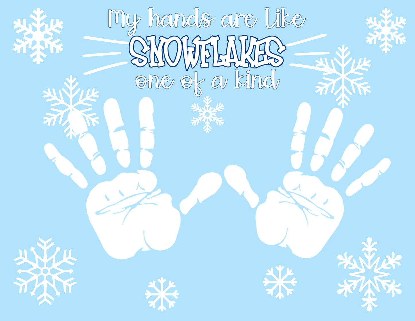 Winter Handprint/Footprint bundle