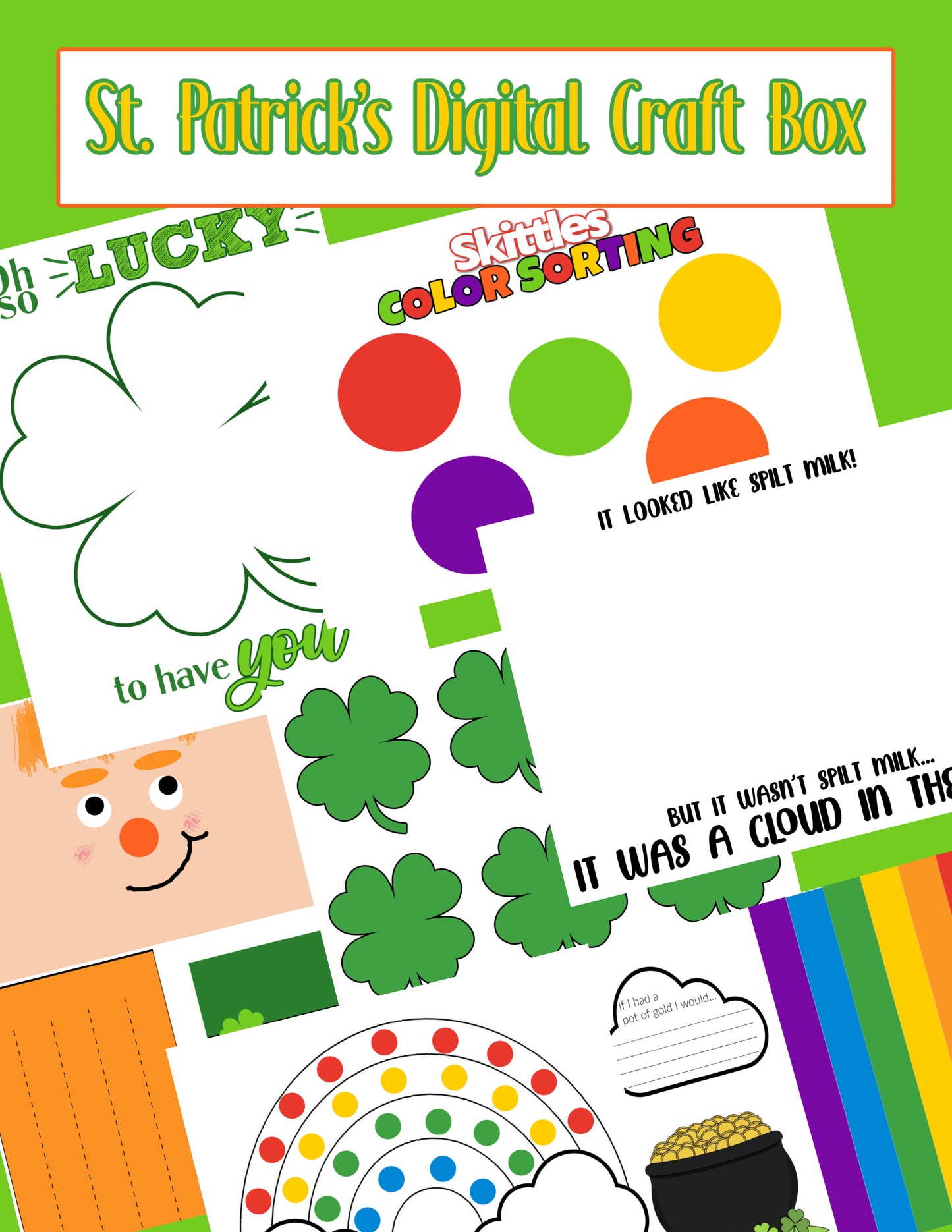 St. Patrick's Printable craft bundle